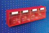 Bott perfo tilt boxes comprising of 3 boxes Tilt bins tilt drawer clear plastic containers boxes 2513020 