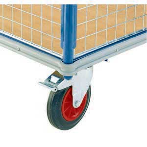 Optional bumper strip Mesh side platform trolleys | trolley cages | trolleys mesh caged sides 501BS1 