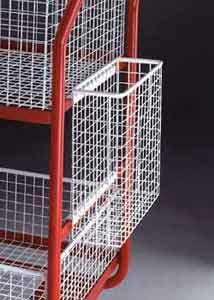 Optional basket for distribution trolley 507BT106 Post trolley mailroom trolleys benches and parcel sorting frames 507B71 