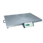 Floor mounted platform scales with LCd reader on poles or for remote mounting