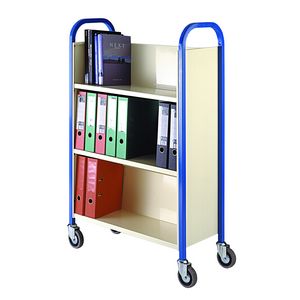 3 tier Book trolley (single sided) Multi-tiered trolleys tier tea trolleys & 3 tier trucks with shelves trays or baskets 15/TT25.jpg