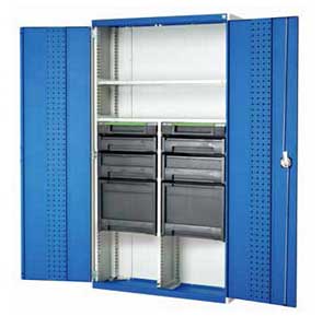 Bott Cubio Case Cupboard 1050 W x 400 D x 2000H mm - 6 Cases Bott CubioTool Case Storage Cupboards with Tool and Parts Cases 19/40032009.jpg