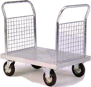 1000mmL x 600mm D 2 Mesh Ends PlatformTruck With Zinc Deck Galvanised and zinc plated sack trucks and trolleys 21/zp602m.jpg