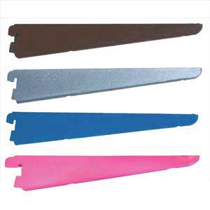 Spur Steel-Lok cantilever Bracket 145mm - Premium Colours Spur Shelving wall mounted shelving RAL Colours yellows reds orange green grey 22/BluesilverbrownPinkbr.jpg