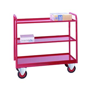 3 tier steel tray trolley 1045mmH 1000x600 Multi-tiered trolleys tier tea trolleys & 3 tier trucks with shelves trays or baskets 22/TT39.jpg