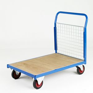 Platform Truck 1m x 70cm with 1 mesh end 500Kg Mesh side platform trolleys | trolley cages | trolleys mesh caged sides 22/tn_TC701M.jpg