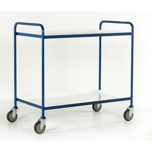 2 tier steel tray trolley 1065mmH Tray 1065x610 Multi-tiered trolleys tier tea trolleys & 3 tier trucks with shelves trays or baskets 24/TT66.jpg
