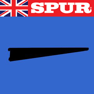 Black 370mm Spur Steel-Lok Heavy Duty Shelving Bracket Spur Steel-Lok Wall Mounted Shelving Black or Office Grey 27/HDbracketBlack.jpg