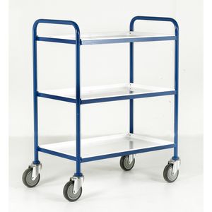 3 Tray Trolley with removeable steel trays 1065mmH 760x457 Multi-tiered trolleys tier tea trolleys & 3 tier trucks with shelves trays or baskets 29/TT63.jpg