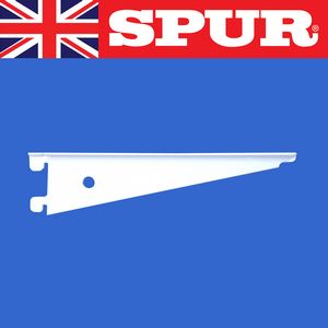 Aluminium T-Slot Bracket 150mm Wall Mounted System Spur T -Slot Aluminium Wall Shelving | Spur T-Slot Brackets | Wall Mounted Shelving 31/TslotBracket150mmWhite.jpg