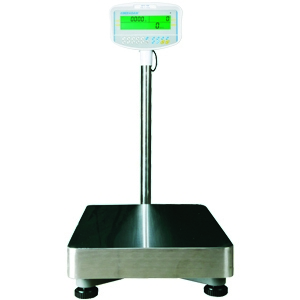 GFC Floor Counting Scales 150kg max capacity and Floor mounted platform scales with LCd reader on poles or for remote mounting 138385 