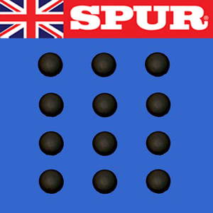 Black Spur Shelving Steel-Lok Upright Screw Covers Spur Steel-Lok Wall Mounted Shelving Black or Office Grey 35/SpurScrewCapBlackPack.jpg