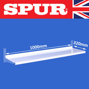 Spur   Steel-Lok Classic Shelf 1000x320mm SL32S1000W