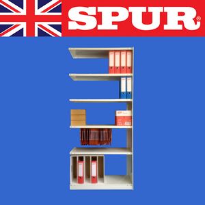 800W - 1900H Spur Rolled Edge Shelving EXTENSION Bay 400D 400mm deep Spur Rolled Edge shelving stockroom shelves 36/RolledEdgeExtensionBay2.jpg