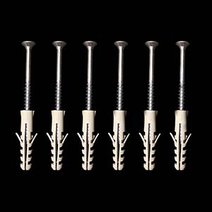 Spur Shelving Steel-Lok Upright Wall Fixing Kit Pack of 6 Spur Steel-Lok Wall Mounted Shelving Black or Office Grey 36/UprightFixingKit.jpg