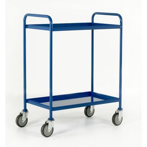2 tier steel tray trolley 1065mmH Tray 760x457 Multi-tiered trolleys tier tea trolleys & 3 tier trucks with shelves trays or baskets 37/TT72.jpg