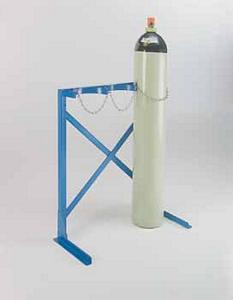 Floor Fixing Cylinder- single sided unit Cylinder handling trolleys and gas bottle storage racks 39/sc300.jpg