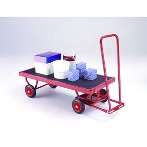 Turntable Trolley 1200mm x 600mm Flatbed with antilsip 500kg Turntable trolleys | hand pulled trolleys | pull along steering handle 42/TR321.jpg