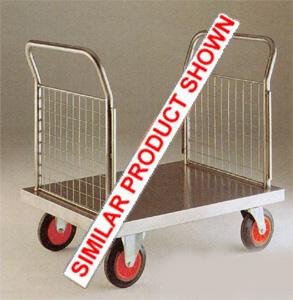 1000mmL x 700mmD 2 Mesh Ends Stainless Steel Platform Truck Stainless steel trolleys and stainless steel trucks 45/sp602msi.jpg