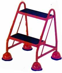 Mobile 2 tread light use steps - single sided office library safety steps average working height 2m 2.2m. 46/s001.jpg