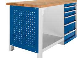Bott Cubio Perfo End Panel for Framework Benches 750mmD Bott Bench End Panels 41010016.11v Gentian Blue (RAL5010) 41010016.24v Crimson Red (RAL3004) 41010016.19v Dark Grey (RAL7016) 41010016.16v Light Grey (RAL7035) 41010016.RAL Bespoke colour £ extra