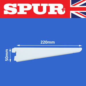 Genuine Spur   Steel-Lok Shelf Bracket 220mm Heavy Duty SLBH22W