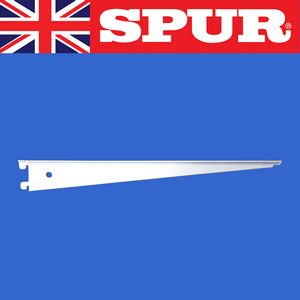 Aluminium T-Slot Bracket 300mm - Spur Wall Mounted Spur T -Slot Aluminium Wall Shelving | Spur T-Slot Brackets | Wall Mounted Shelving 52/TslotBracket300mmWhite.jpg