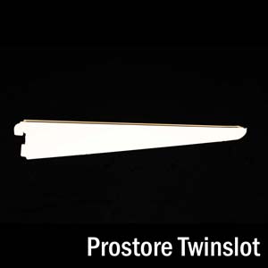 10 Pack Prostore TwinSlot shelving bracket 270mmWhite Prostore Shelving Wall Mounted screw fixed uprights & brackets 53/Prostore_Bracket.jpg