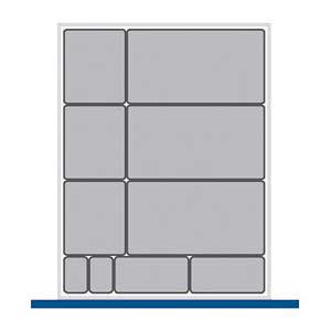 Bott Cubio drawer cabinet plastic box kit A 525x650x100+mmH 43020488