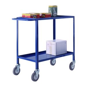 2 tier low cost tray trolley Blue Multi-tiered trolleys tier tea trolleys & 3 tier trucks with shelves trays or baskets 54/TT70.jpg