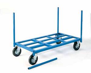 Stanchion truck 1310x770mm with removable stanchions 500Kg Warehouse Platform Trolleys | Long Goods Trolleys | flat bed trolleys for warehouses 56/wt23.jpg