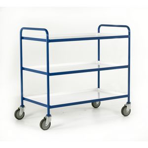 3 tier steel tray trolley 1065mmH Tray 1065x610 Multi-tiered trolleys tier tea trolleys & 3 tier trucks with shelves trays or baskets 57/TT67.jpg