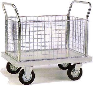 1000mmL x 600mmD 4 Mesh Sided PlatformTruck With Zinc Deck Galvanised and zinc plated sack trucks and trolleys 58/zp604m.jpg