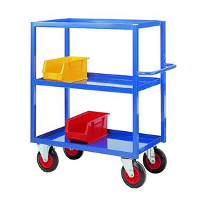 3 tier steel tray trolley 1090mmL x 500mmW x900mmH Multi-tiered trolleys tier tea trolleys & 3 tier trucks with shelves trays or baskets 59/TT34.jpg