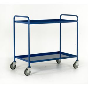2 tier steel tray trolley 1065x1065x610 Multi-tiered trolleys tier tea trolleys & 3 tier trucks with shelves trays or baskets 59/TT76.jpg
